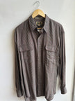 Vintage Joseph Abboud Check Shirt – Espresso Sophisticate | Size Large