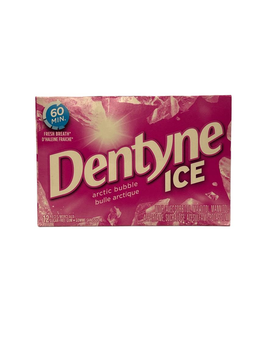 Dentyne Ice Arctic Bubble Gum 12 Pieces - Canadian Edition