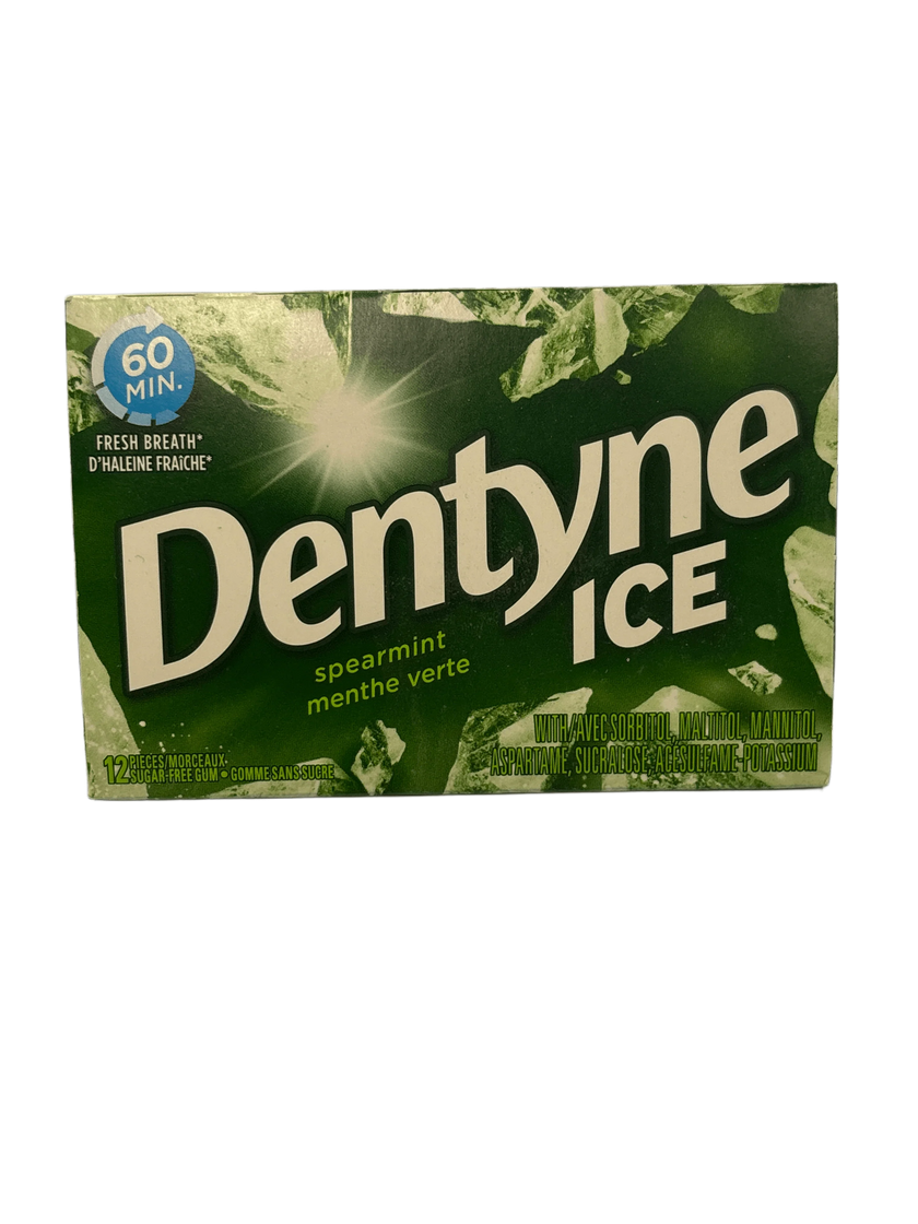 Dentyne Ice Spearmint Gum 12 Pieces - Canadian Edition