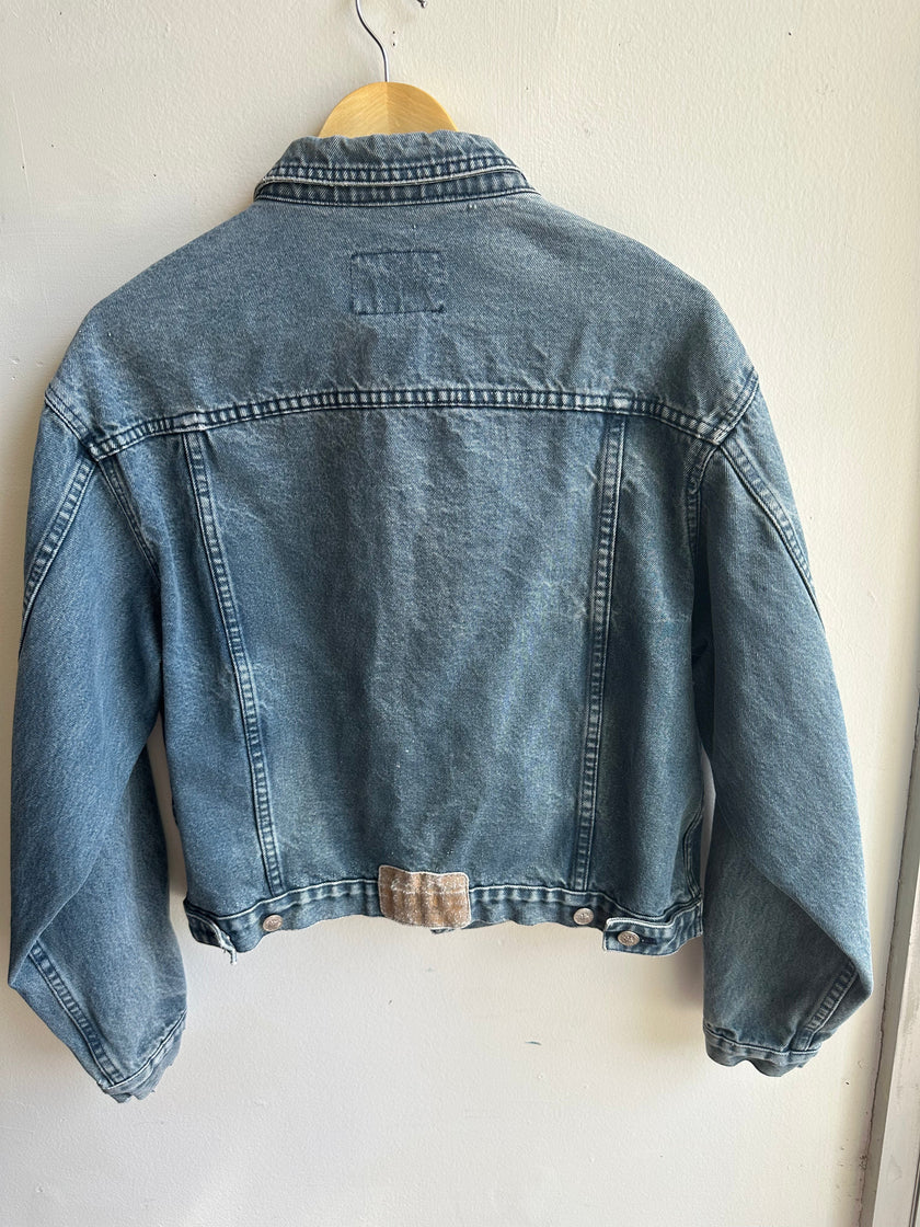 Vintage 90s Broken-In Denim Jacket – Unisex Fit | Size Medium