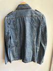 Vintage Y2K Utility Denim Jacket – Cargo Pocket Detail | Size Large