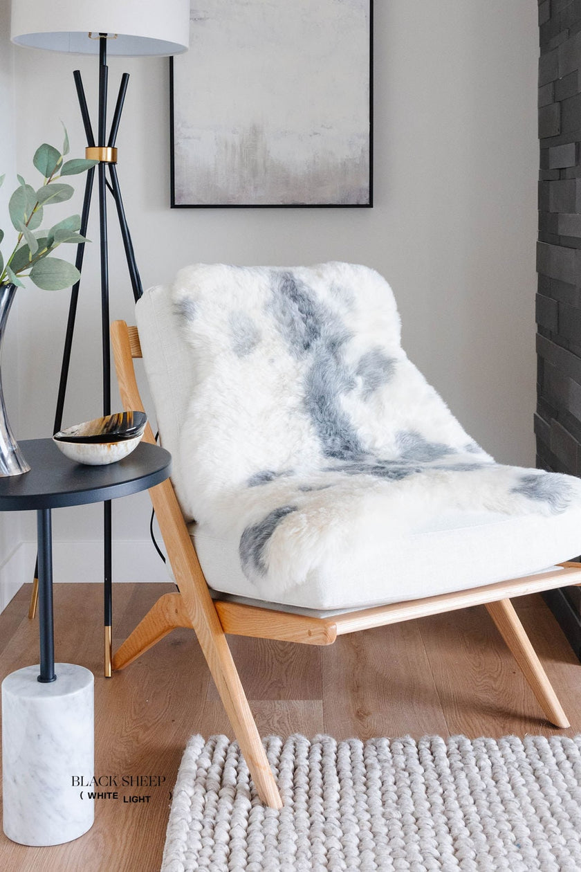 Shorn Grey Spotted Icelandic Sheepskin | Random