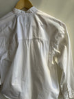 Vintage Bugle Boy Mandarin Collar Shirt – White Cotton Button-Up | Size Small