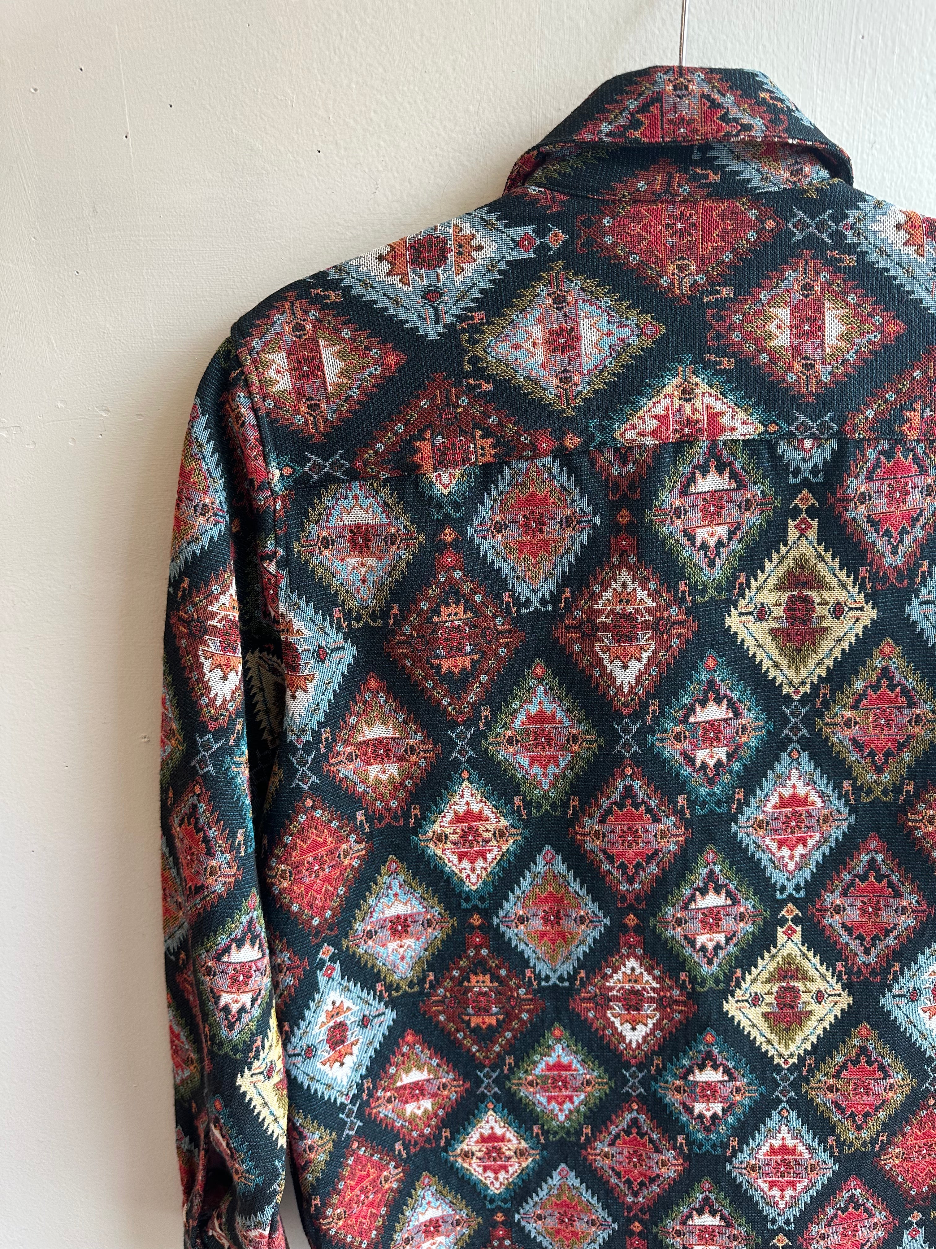 Topman Southwestern Tapestry Zip Jacket – Size Men’s S
