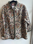 Handmade Vintage Garden Tapestry Jacket by Shella – Size XL