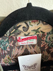 Handmade Vintage Garden Tapestry Jacket by Shella – Size XL