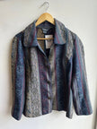 City Blues Vintage Tapestry Button-Up Jacket – Size L
