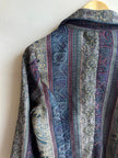 City Blues Vintage Tapestry Button-Up Jacket – Size L