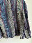 City Blues Vintage Tapestry Button-Up Jacket – Size L
