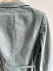 Vintage Sage Suede Belted Jacket – Size M