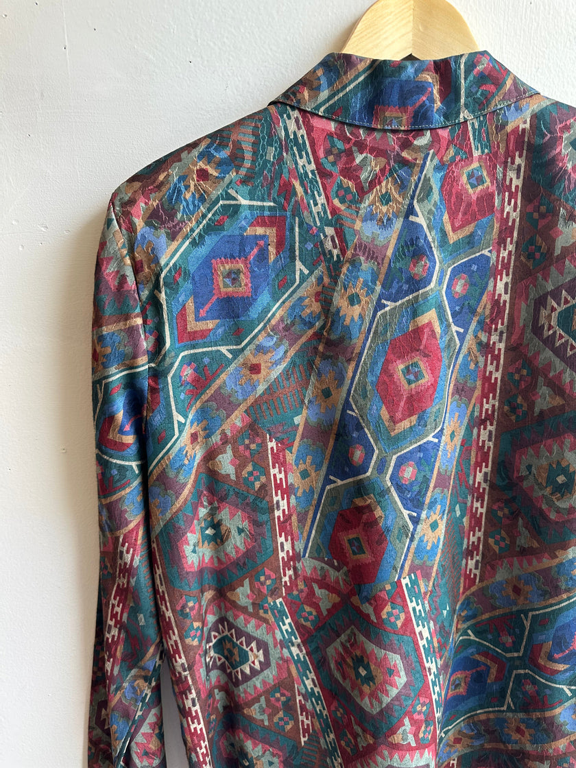 Vintage Danielle B Woven Tribal Blazer – Size L