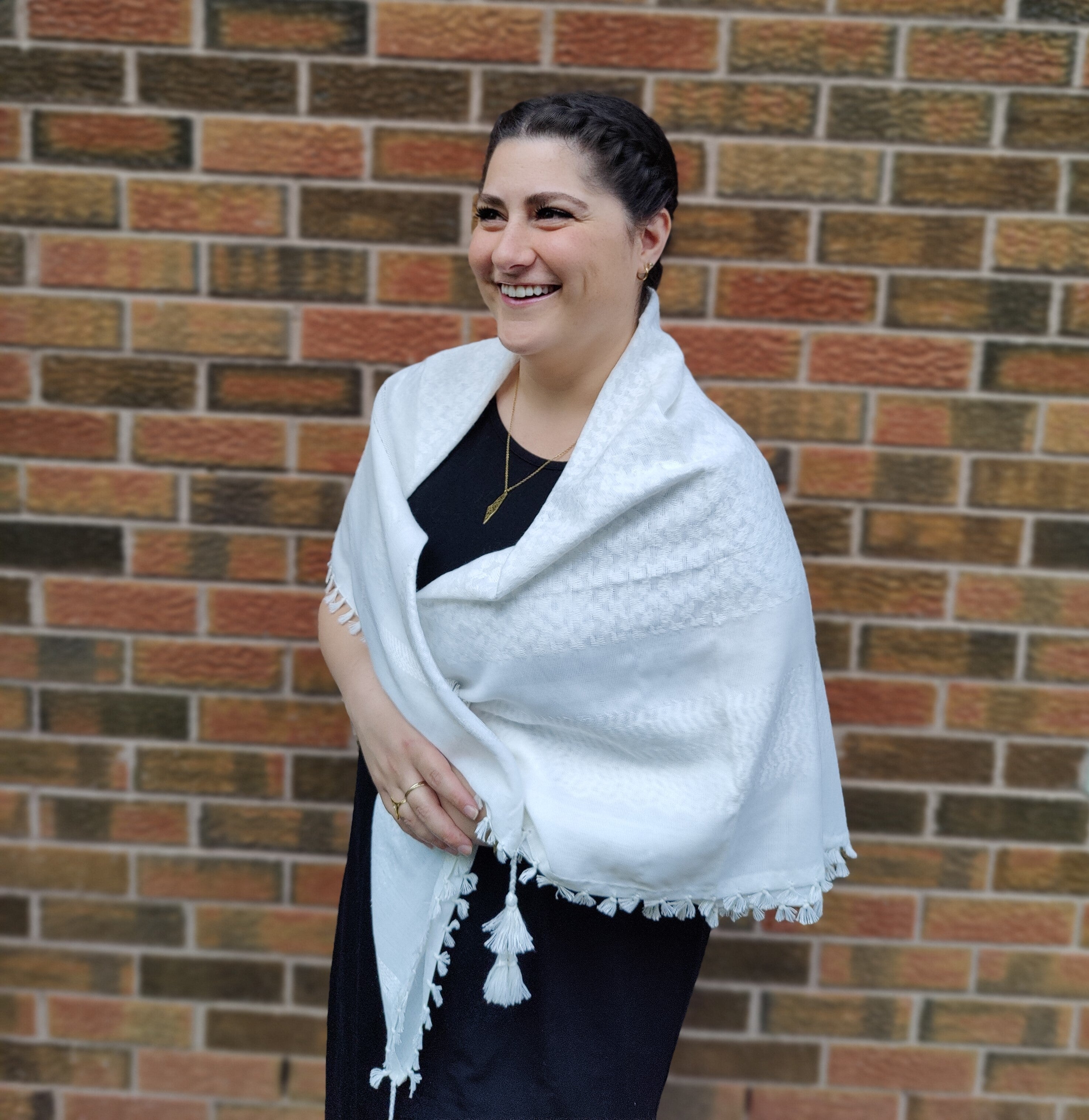 All White Kufiya – Kashmir