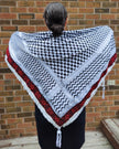 Najma Tatreez Shawl (Keffiyeh) | Handmade Tassels