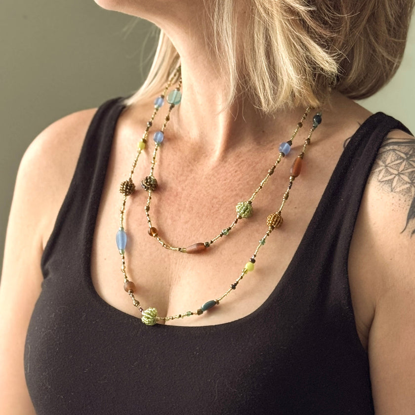 Small Beaded Ball Necklace