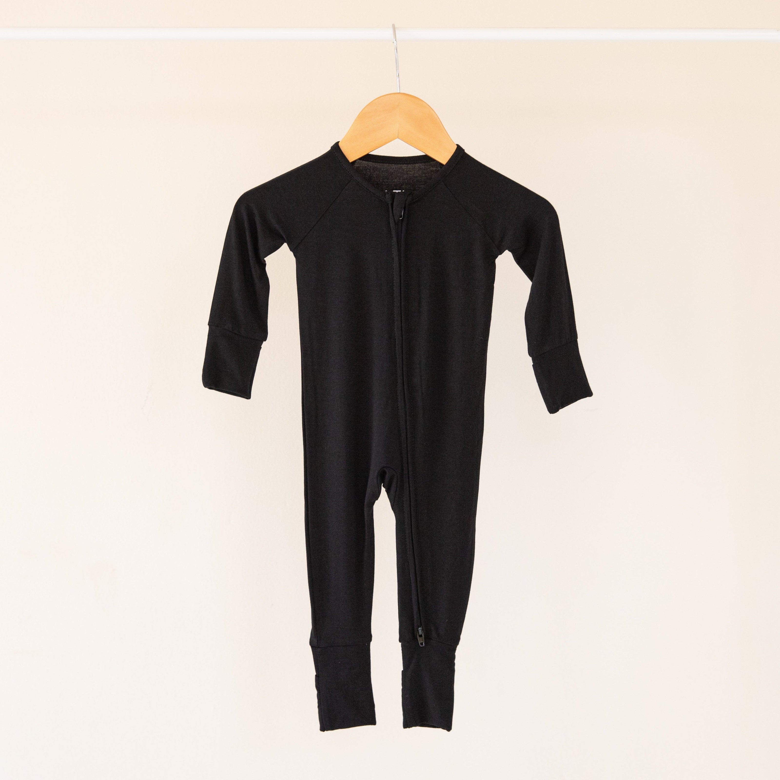 Onyx Bamboo Convertible Zippered Romper