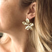 Large Flower Stud Earrings