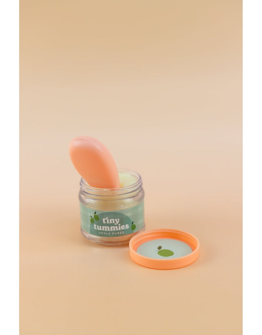Tiny Tummies Apple Puree Food Jar and Spoon set - Tiny Harlow