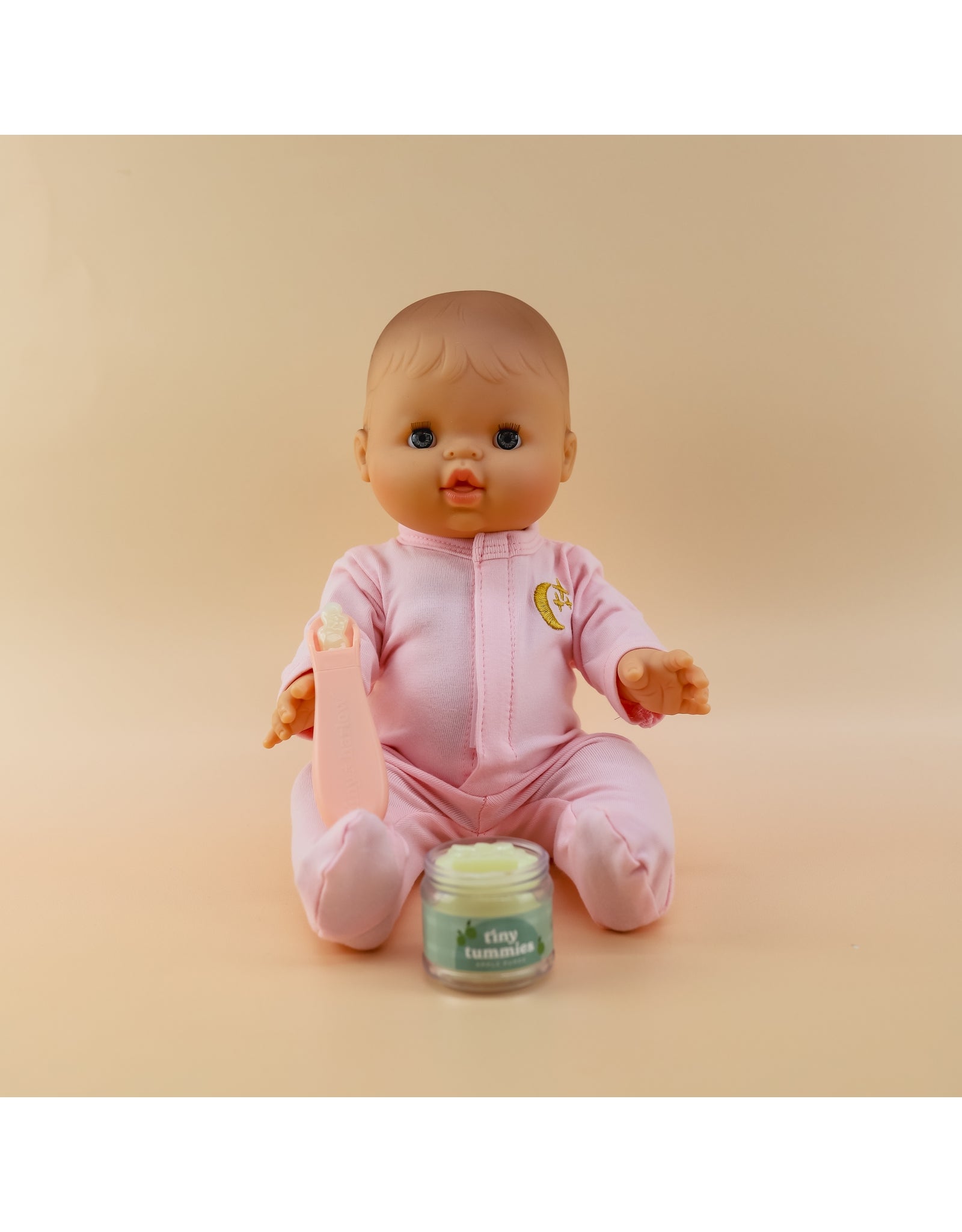 Tiny Tummies Apple Puree Food Jar and Spoon set - Tiny Harlow