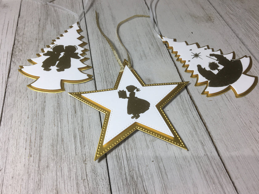 Pin It Nellie's Choice Nested Die Duo - Tree and Star - 10 Dies Total
