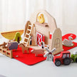 Ferme en bois avec figurines