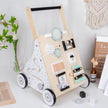 Trotteur éducatif en bois multiactivités