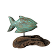 Driftwood Fish Decor - Turquoise