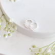 Pearl Huggie hoops