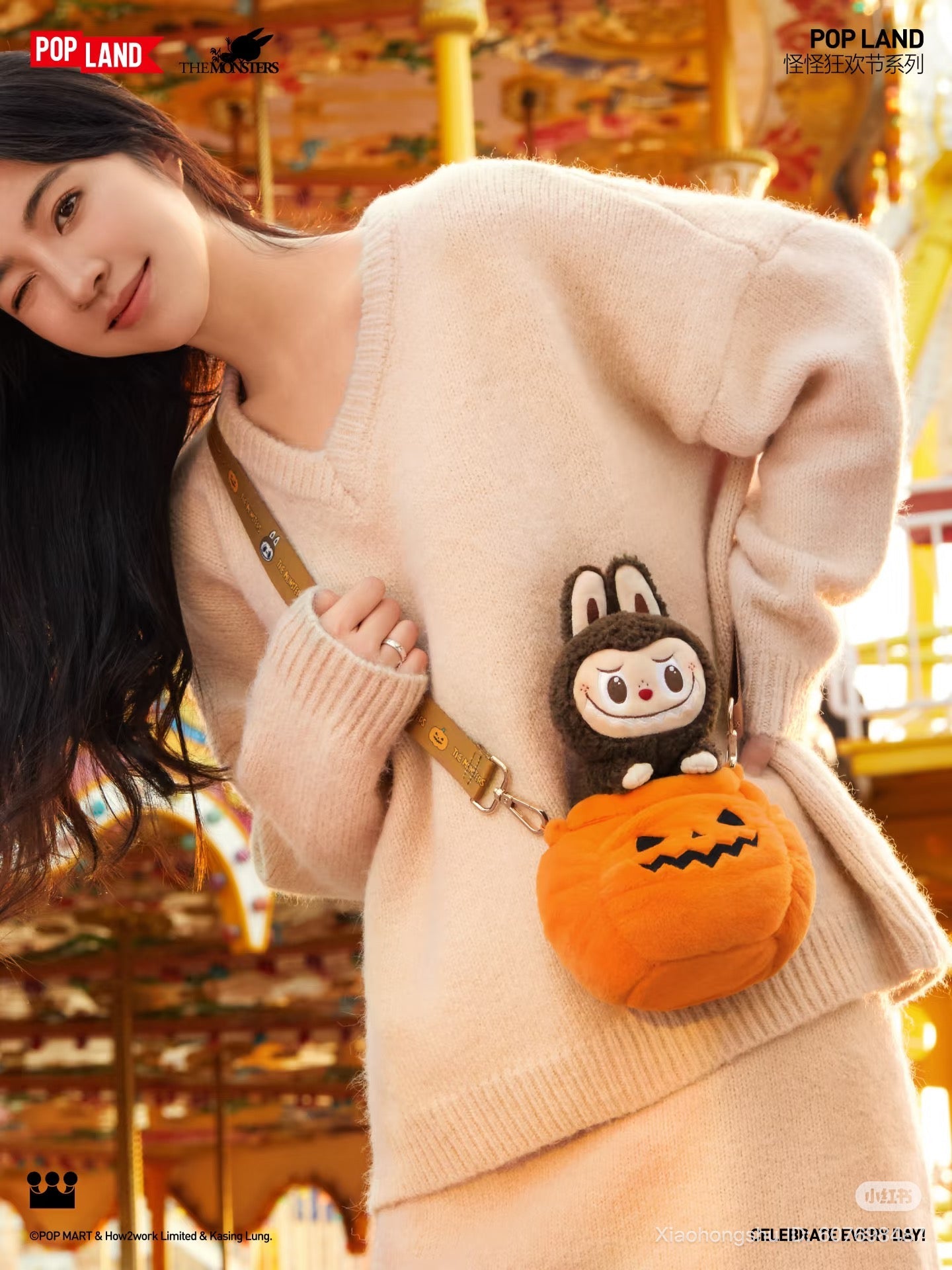 [pre order] Wacky Carnival Series-LABUBU Pumpkin Mini Bag