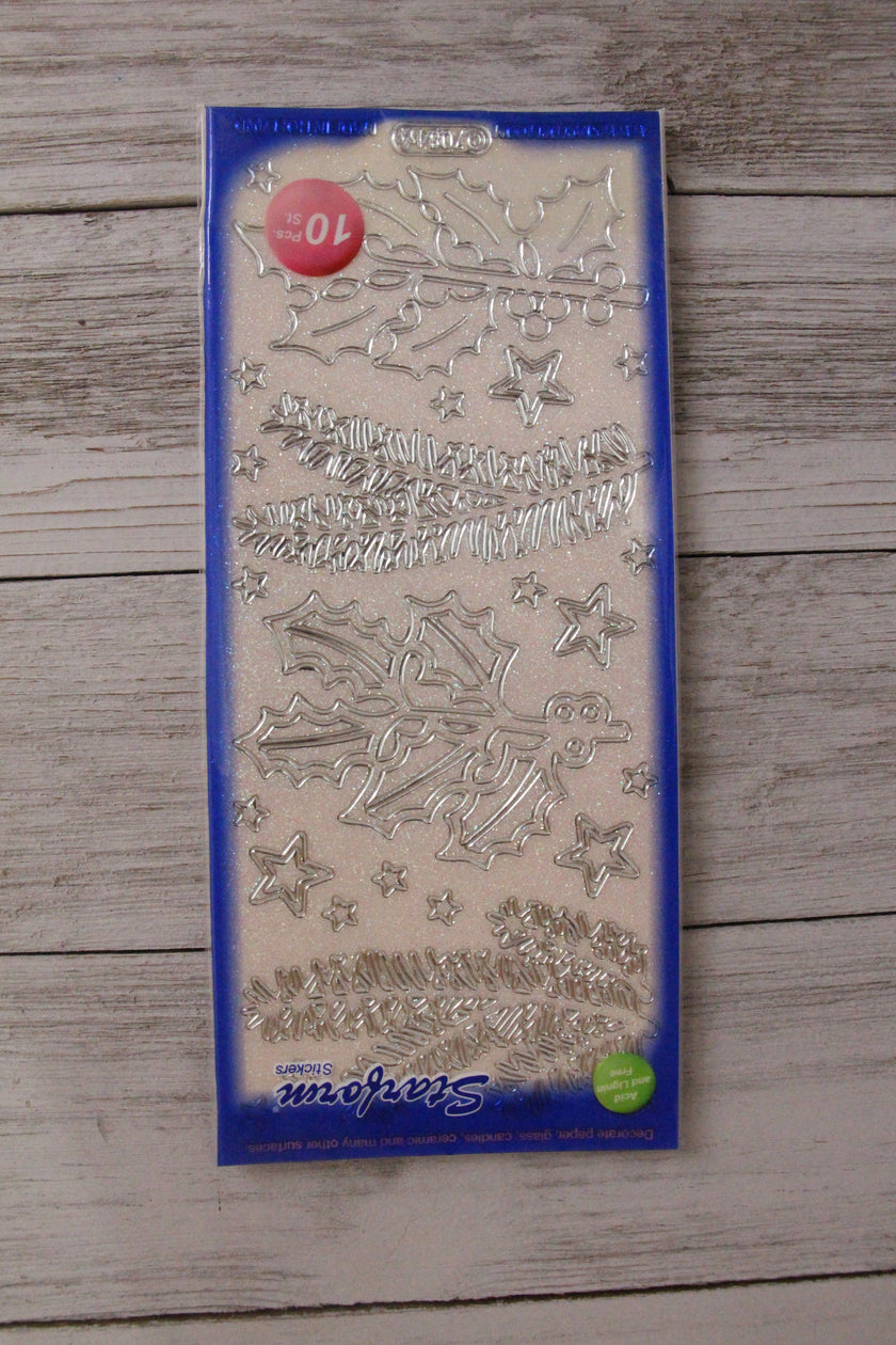 Deco Stickers - Pine/Holly Branches