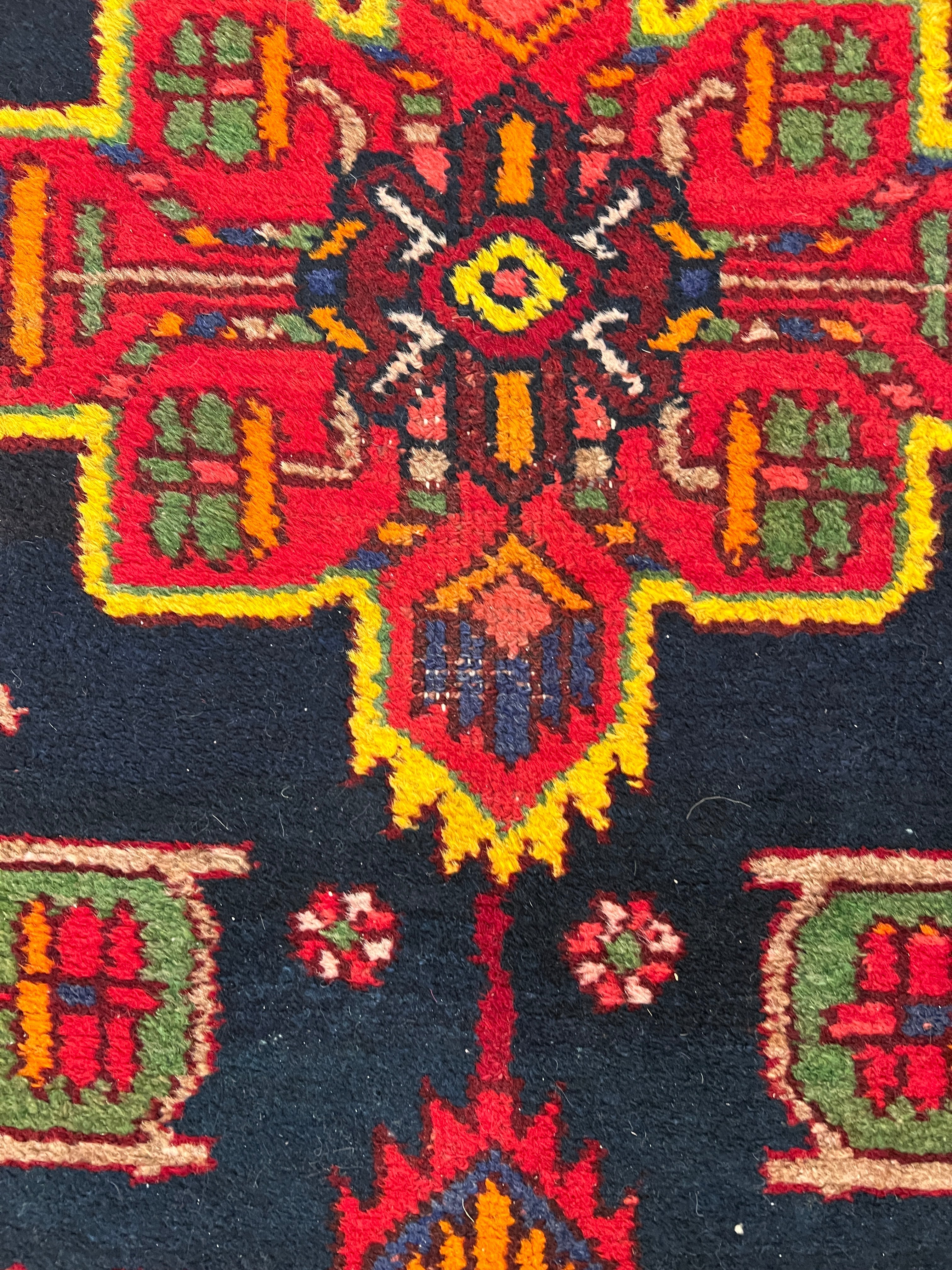 Persian Hamadan Runner Rug | 3' 5