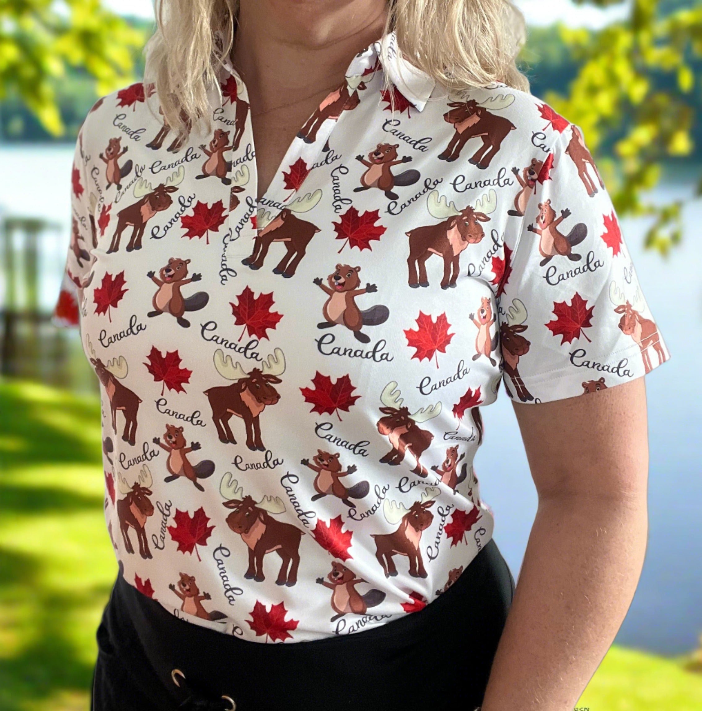 Clearance Regular fit, Canada EH? Women's Sleeved Polos