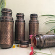 Pure Copper Jumbo Water Bottle (1300ML) | Black Antique Engraving | Handcrafted, Ayurvedic & Sustainable Hydration