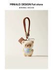 Cute beige bear bag charm [pre order]