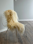 White Icelandic Curly Sheepskin