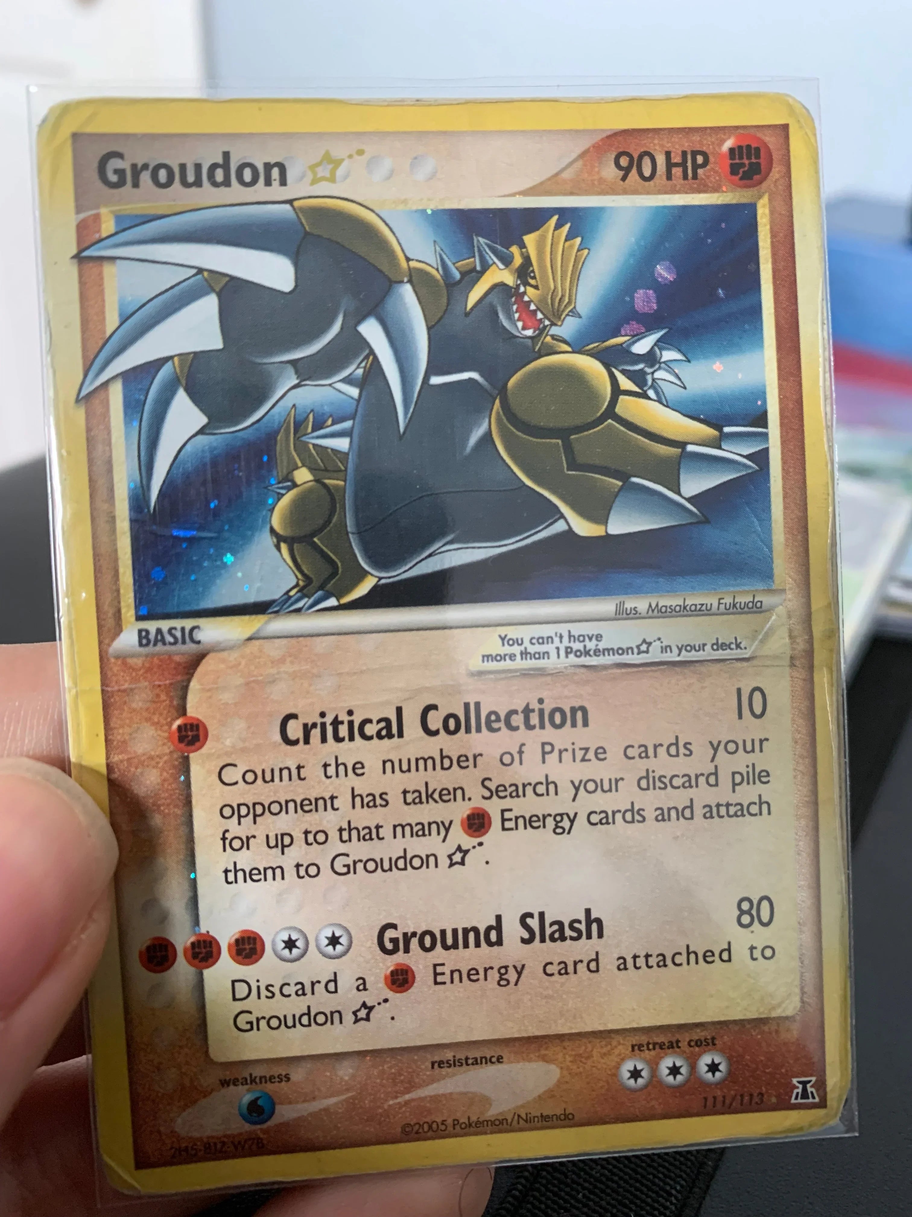 Groudon Gold Star - 111/113 - Ultra Rare
