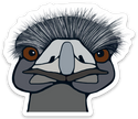 Vinyl Sticker - Emu