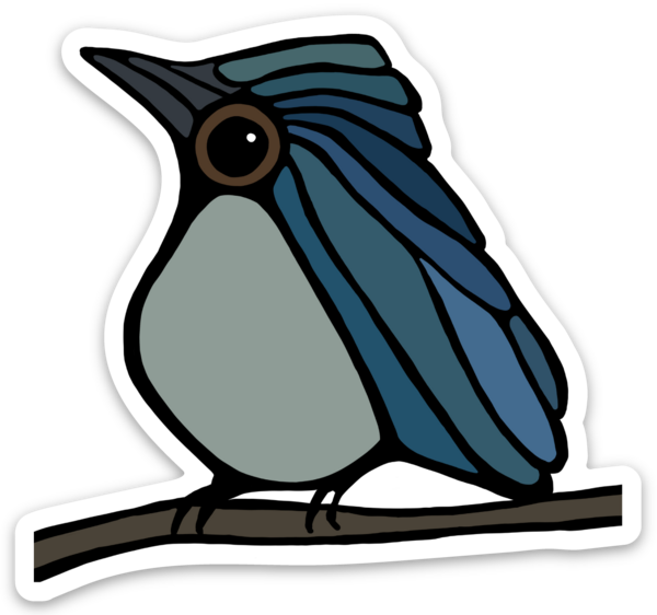 Vinyl Sticker - Blue Warbler