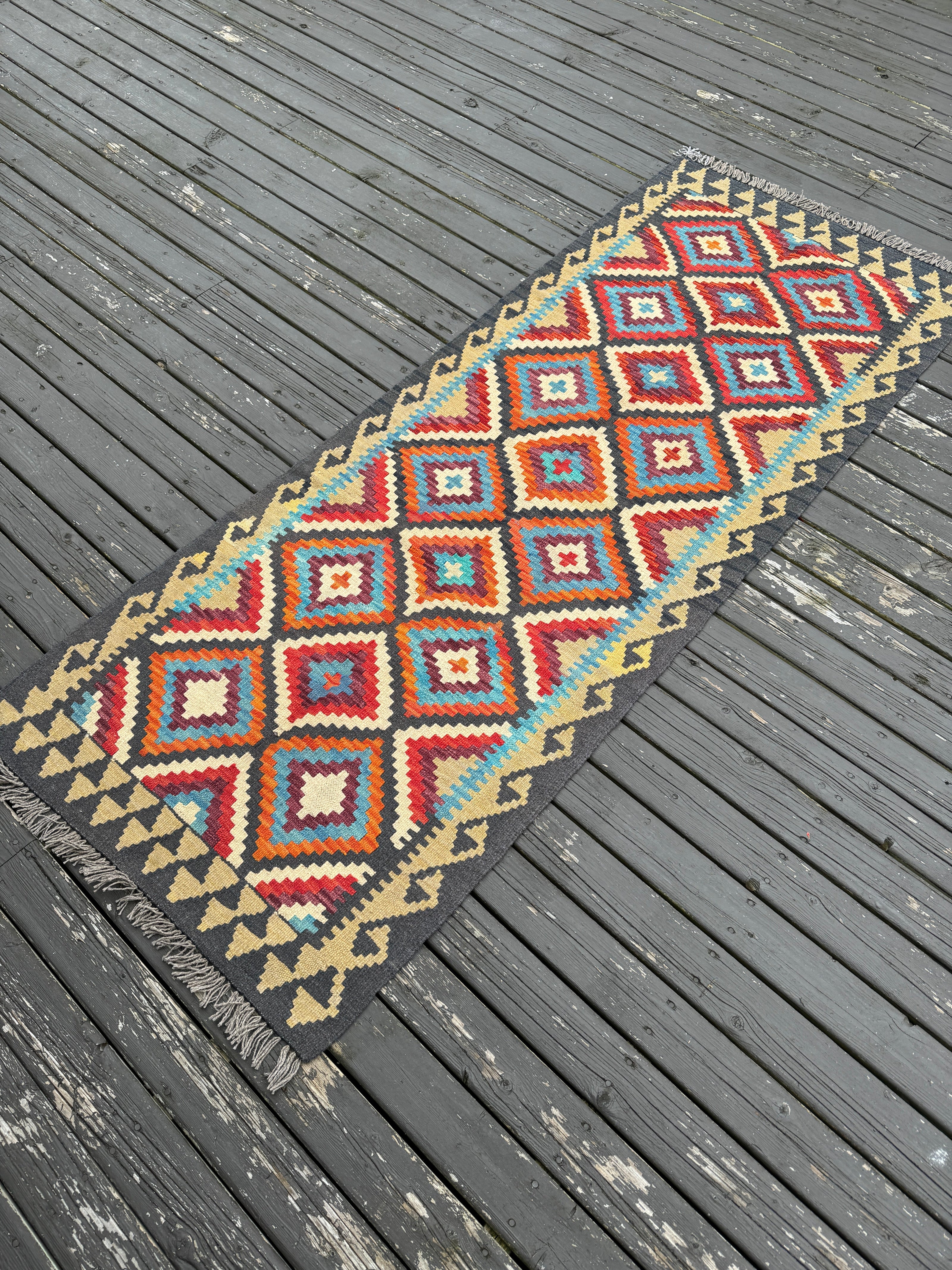 Afghan Maimana Kilim Runner | 2' 7