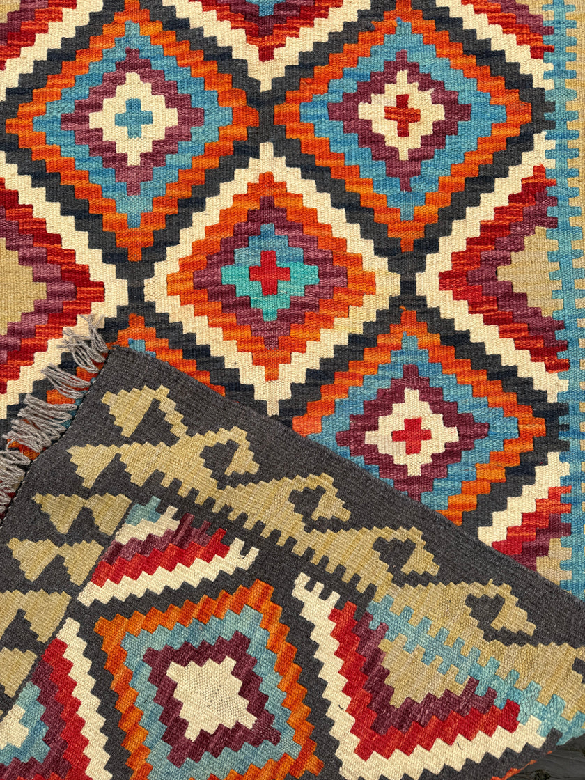 Afghan Maimana Kilim Runner | 2' 7