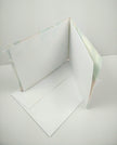 Handsewn Chiyogami Cotton Rag Blank Card | Gold Chrysanthemums