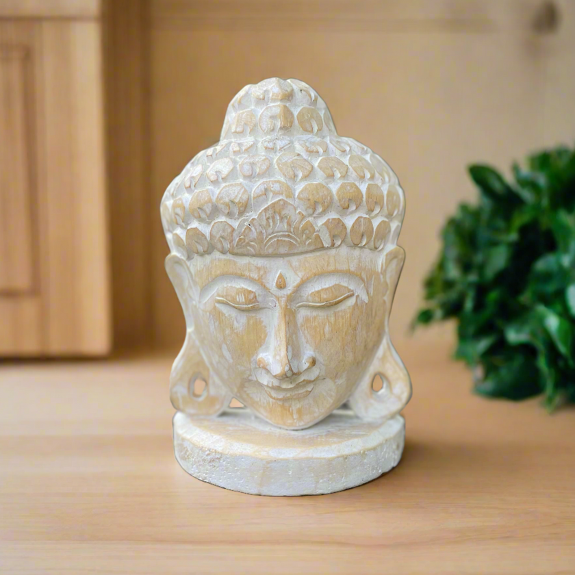 Hand Carved Buddah Head