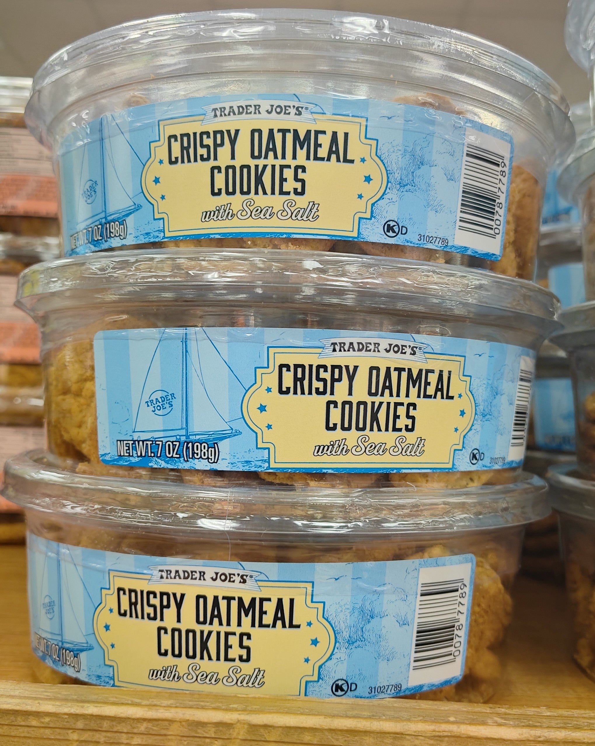Trader Joe's Crispy Oatmeal Cookies with Sea Salt, 198g