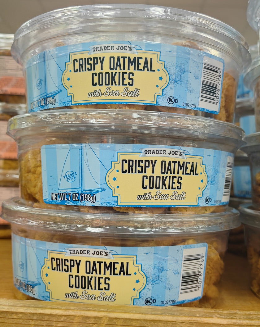 Trader Joe's Crispy Oatmeal Cookies with Sea Salt, 198g