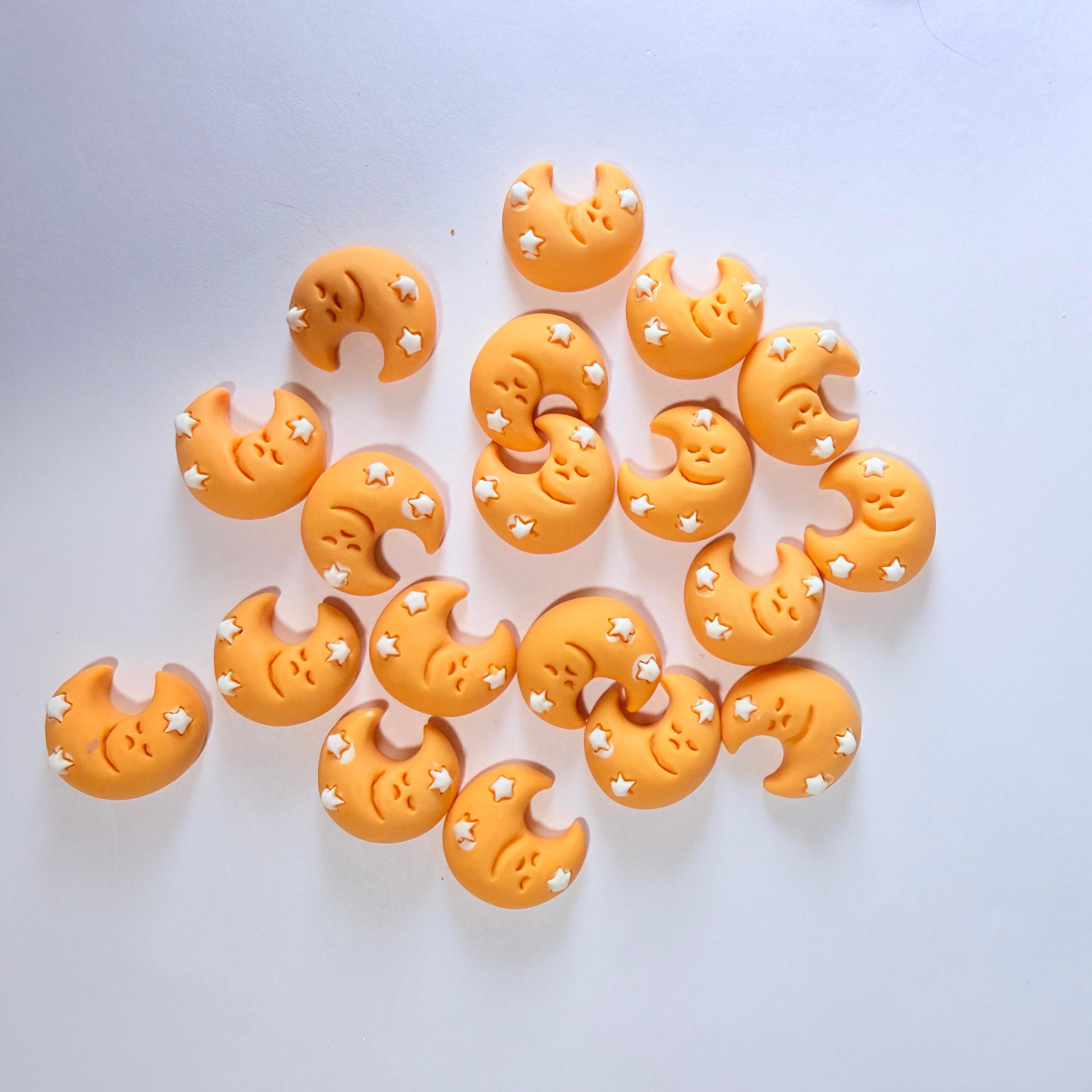 Sleeping Moon Charms for DIY Crafts