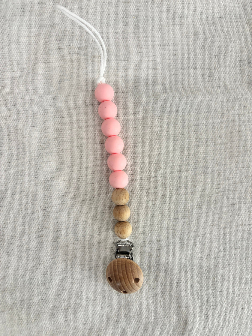 Wood + Silicone Pacifier Clips | Wild Baby