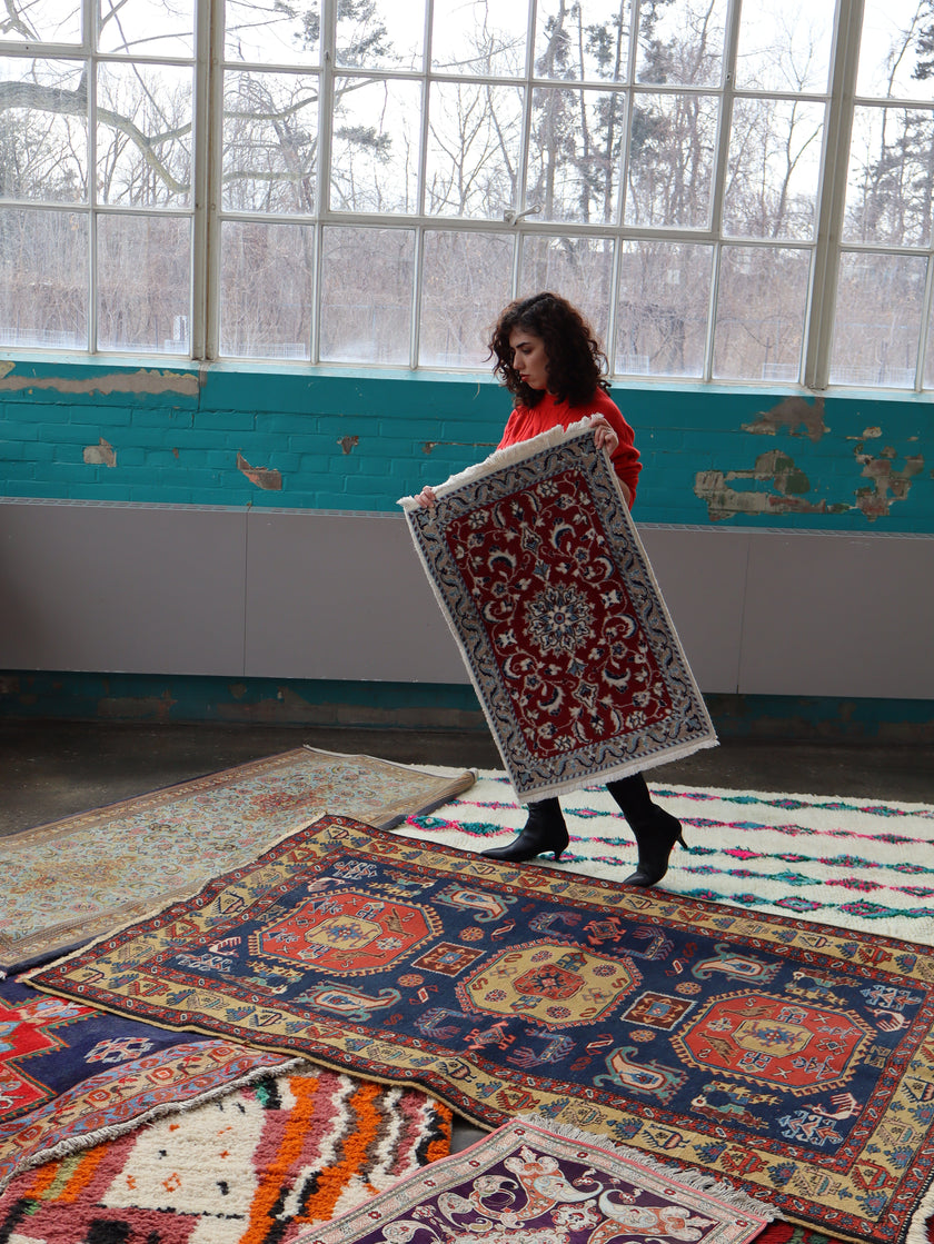 Persian Nain Rug | 1' 10