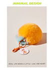 fur orange bag charm [pre order]