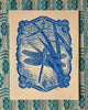 'Green Darner Dragonfly' lino print