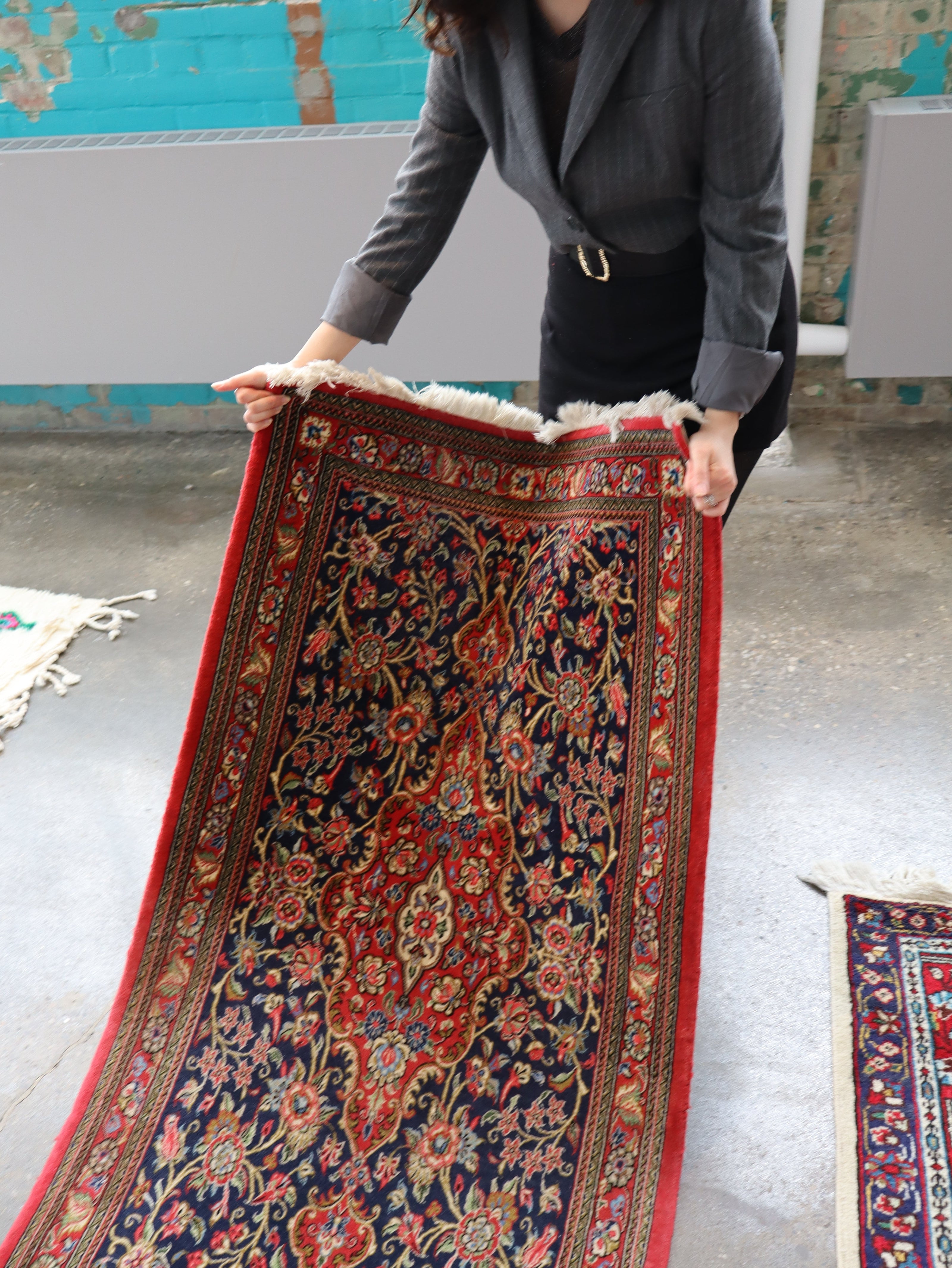 On Hold - Persian Qom Kork Wool Runner | 2' 9