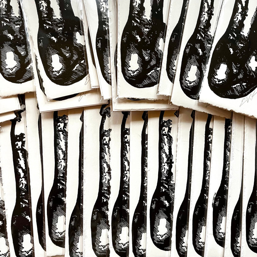 Good Boy Bookmark No. 1 | LINOCUT PRINT